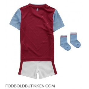 Aston Villa Hjemmebanetrøje Børn 2022-23 Kortærmet (+ Korte bukser)